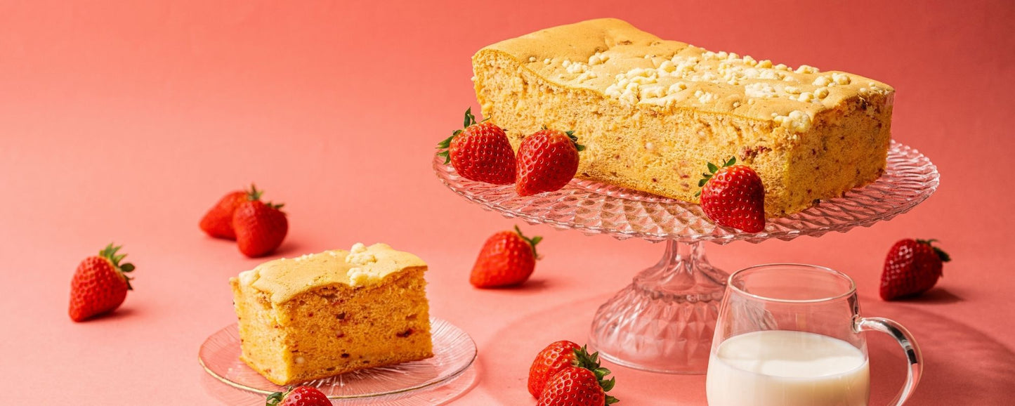 【期間限定】【万華天神橋本店受取予約】草莓奶香古早味蛋糕(苺みるくカステラ)フル【お1人様1注文1個限り】