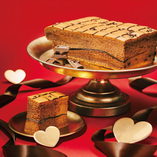 【期間限定】【万華天神橋本店受取予約】濃厚巧克力古早味蛋糕(リッチチョコカステラ)ハーフ【お1人様1注文1個限り】