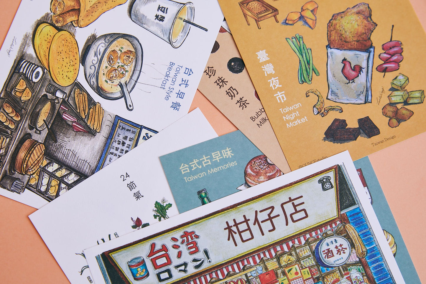 【在庫限り】早餐店明信片（はがき　朝食）